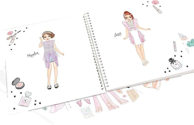 Depesche 13583 TOPModel Create Your Glam Look Colouring Book Set