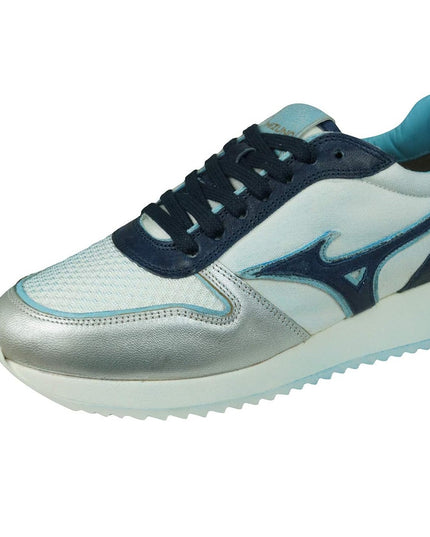 Mizuno Women’s Retro Trainers – Silver/Blue