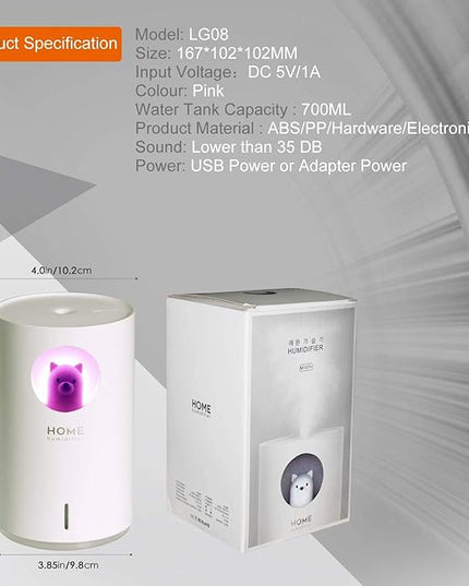 Polar Bear LED Light Humidifier Portable