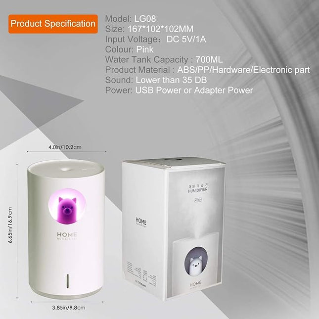 Polar Bear LED Light Humidifier Portable