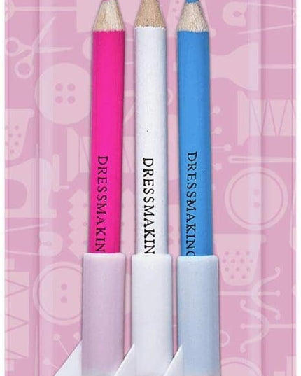 Pencils: Dressmakers with Brush: 3 Colours
