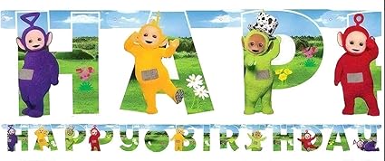 Teletubbies Birthday Party Add-an-Age Banner - 1.7m