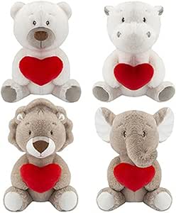 VALENTINES COFFEE AND CREAM WILD ANIMAL 27CM