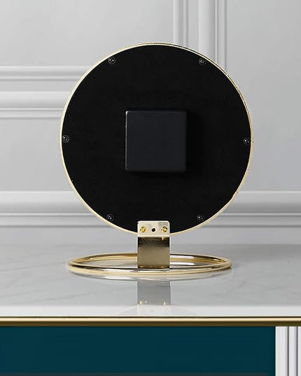Modern Table Clock with Metal Stand