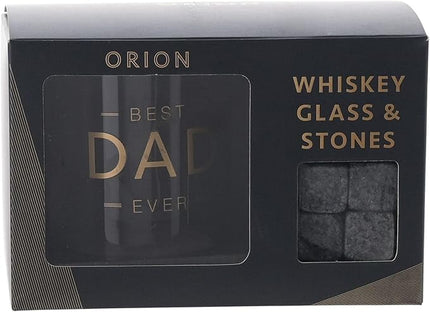 Whisky Glass and Stones Set - Best Dad Ever