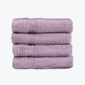 Allure Zero Twist Face Cloths Pack of 4 (Heather)