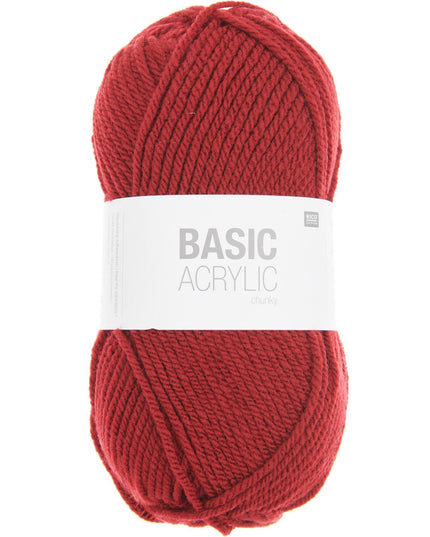 Rico Design Basic Acrylic Yarn Bordeaux 100g – 156m