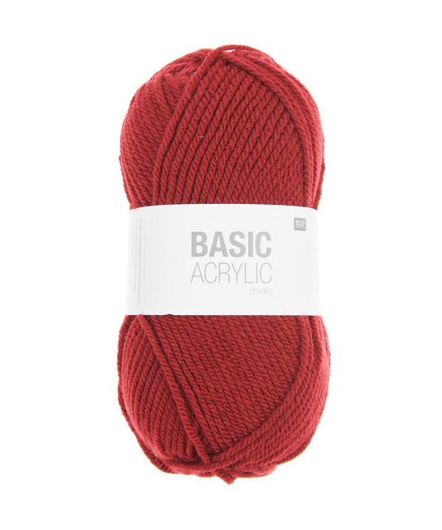 Rico Design Basic Acrylic Yarn Bordeaux 100g – 156m