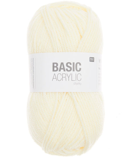 Rico Design Basic Acrylic Yarn Cream 100g – 156m