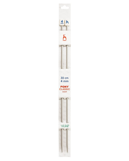 Knitting Pins: Single-Ended: Classic: 30cm x 4.00mm