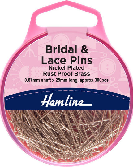 Pins: Bridal and Lace: 25mm: Nickel: 300 Pieces