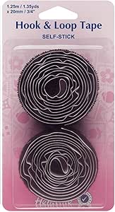 Hook & Loop Tape: Stick-On: Value Pack: 1.25m x 20mm: Black