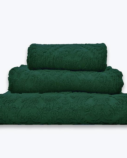 Country House Jacquard Bath Towel DARK GRREN