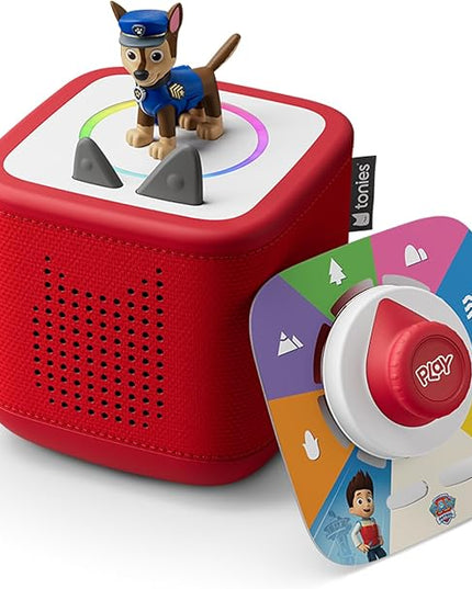 TONIES Sunset Red Toniebox 2 Play Set with PAW Patrol Chase Tonie, Tonieplay Game, Tonieplay Controller