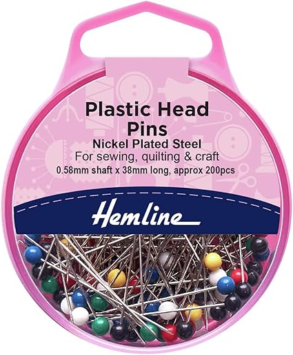 Multicoloured Head Pin 34mm 200pk