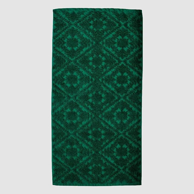 Country House Jacquard Bath Towel DARK GRREN