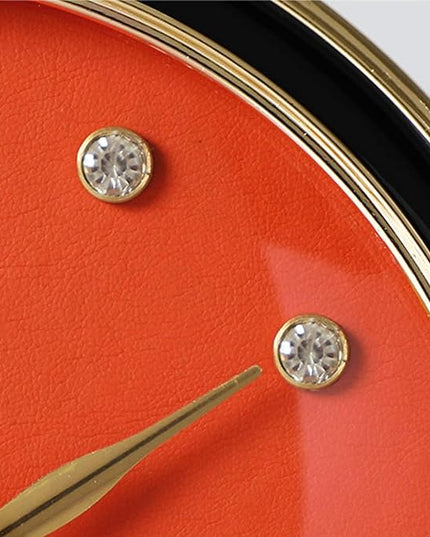 Modern Table Clock with Metal Stand