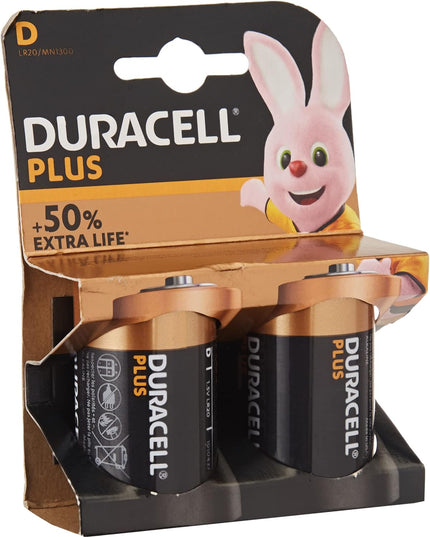 Duracell Plus D Size Alkaline Batteries