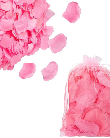 PETALS FABRIC PINK DECORATIVE IN ORGANZA BAG 160PCE