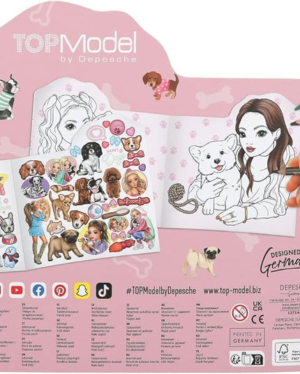 Topmodel Doggy Colouring Book Figural Kitty and Doggy