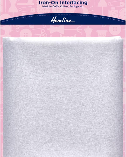 Interfacing: Iron-on: Medium Weight: 1m x 1m: White