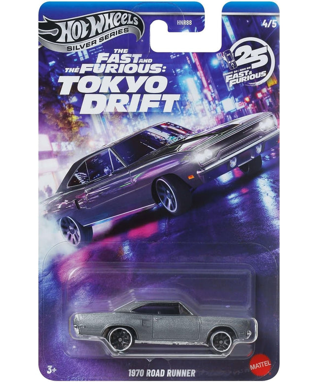 Hot Wheels Silver Series Fast & Furious Tokyo Drift 1970 Road Runner 4/5