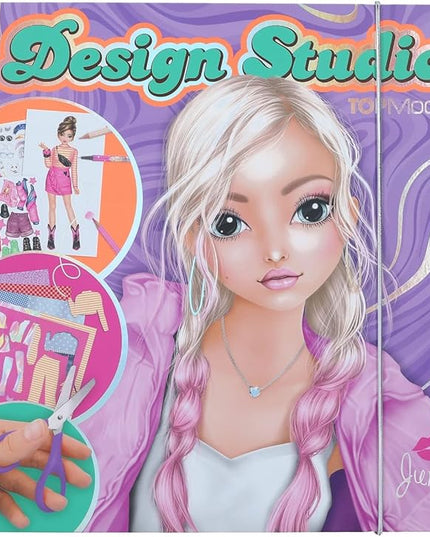 Depesche 12045 Create Your TOPModel Design Studio Colouring Book Set