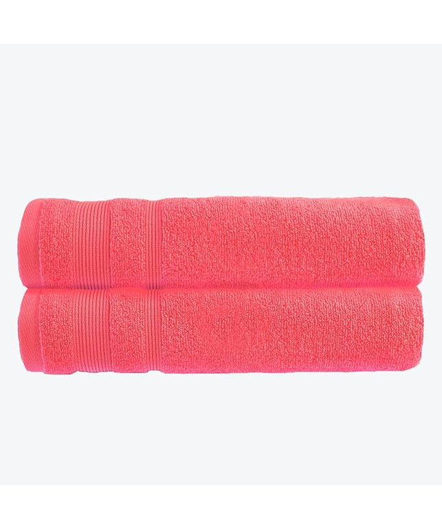 Luxury Zero Twist Egyptian Cotton Bath Towel Hot Pink