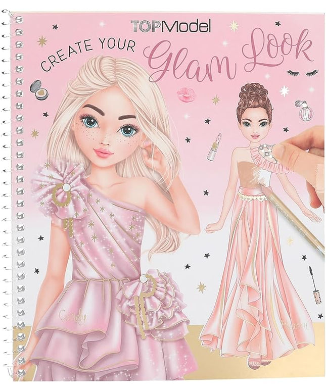 Depesche 13583 TOPModel Create Your Glam Look Colouring Book Set