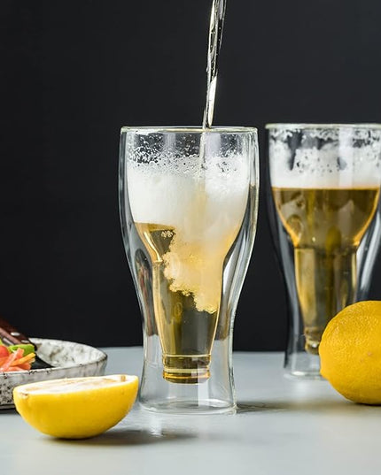 Double-Walled Insulated Beer Glass – 420ml