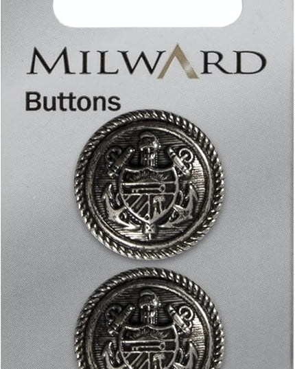 Buttons: Carded: 22mm: Pack of 2: Code G