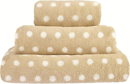 Cotton Bath Towels in Spot Design