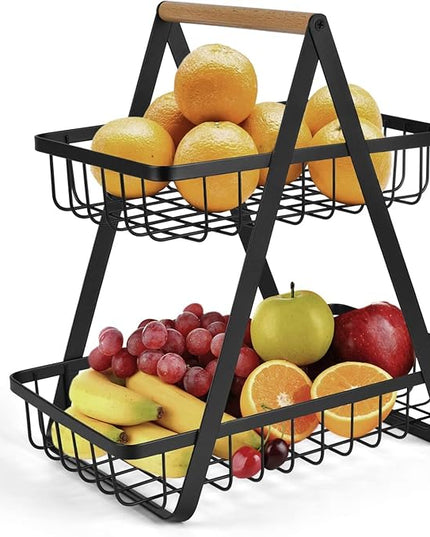 Fruit Storage Organizer 2 Tier Vegetable Storage Rack