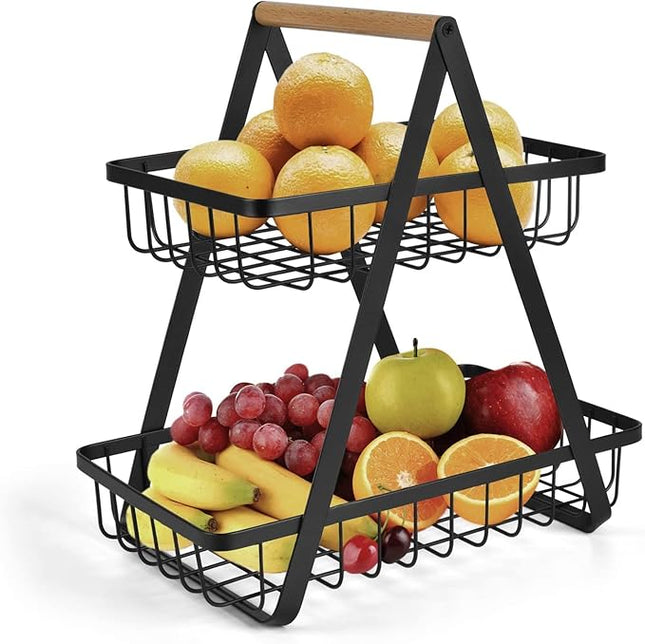 Fruit Storage Organizer 2 Tier Vegetable Storage Rack