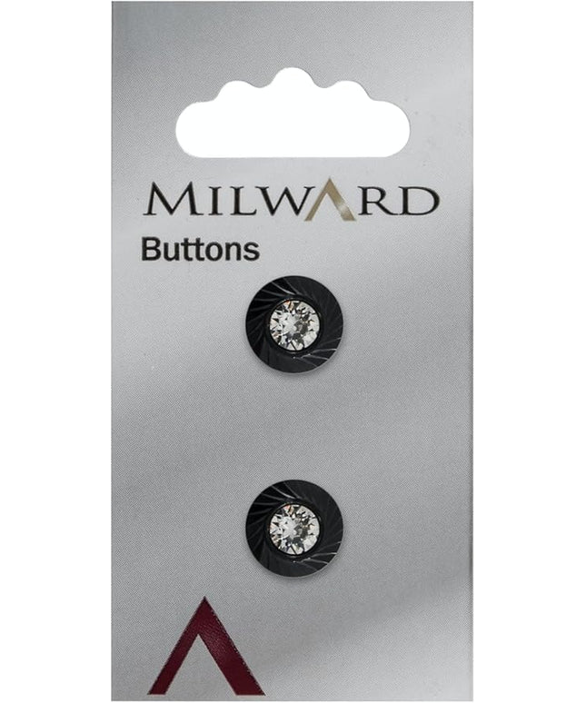 Buttons: Carded: 12mm: Pack of 2: Code M
