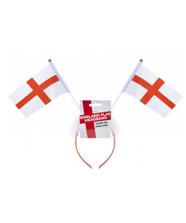 Twin St George Flags On Alice Band