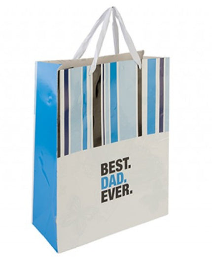 Best Dad Ever Medium Gift Bag 26cm X 32cm