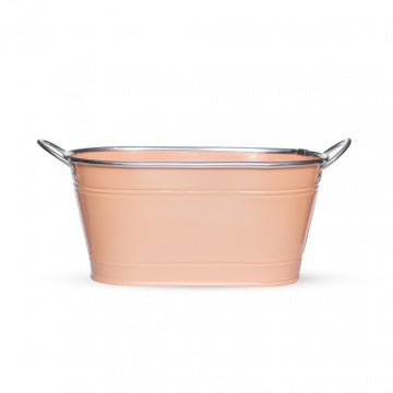 Pastel Oval Metal Party Tub with Handles – Drinks Cooler / Ice Bucket / Planter (4 Colours)