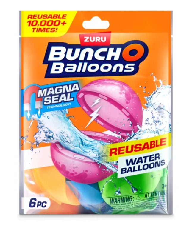 Bunch O Balloons Reusable Water Balloons 6 Pack