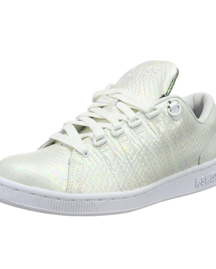 K-Swiss Women’s Classic Trainers – Iridescent White