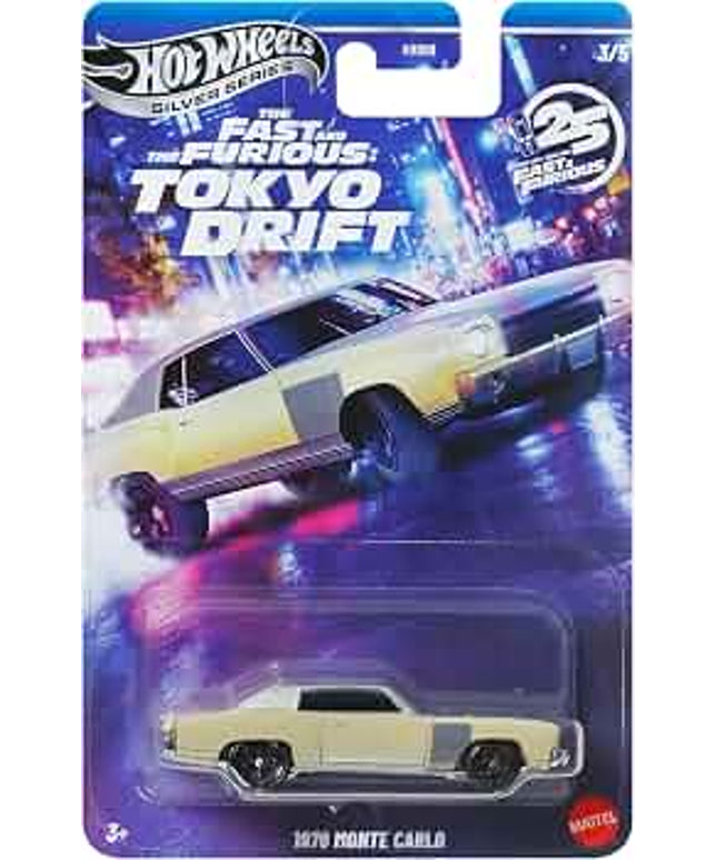 Hot Wheels Silver Series Fast & Furious Tokyo Drift 1970 Monte Carlo 3/5