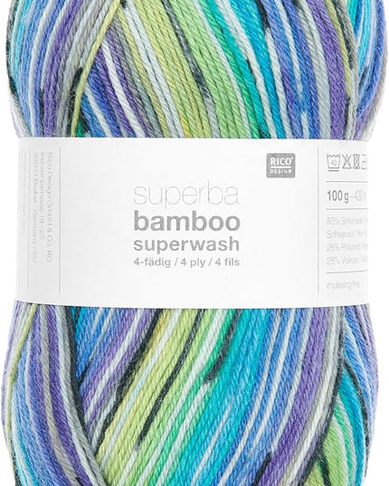 Rico Design Superba Bamboo Uni 4 Ply Knitting Yarn – 100g (420m) – Shade 060