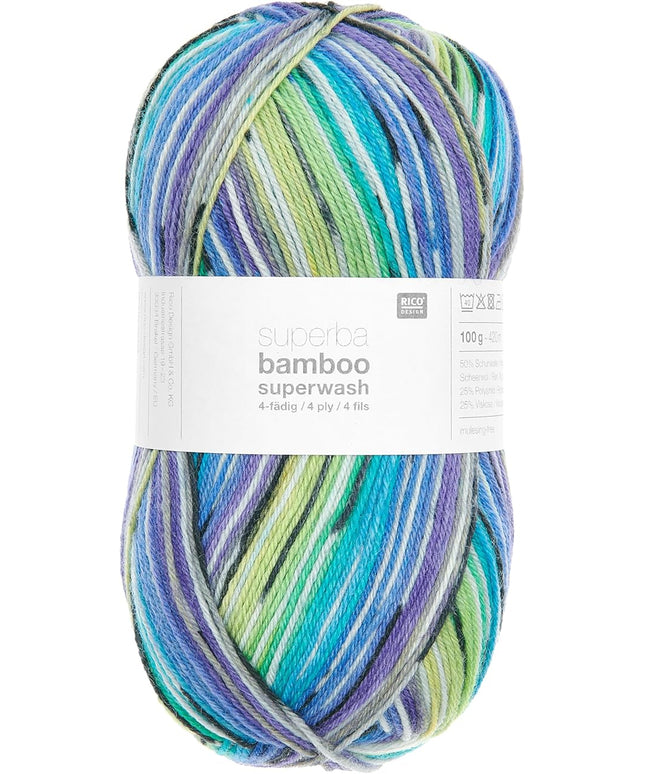 Rico Design Superba Bamboo Uni 4 Ply Knitting Yarn – 100g (420m) – Shade 060