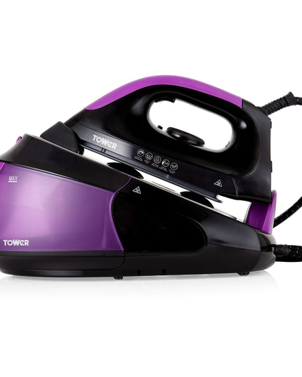Tower 2400w 1.8l Steam Generator Black/Purple