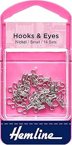 Hooks and Eyes: Nickel: Size 1