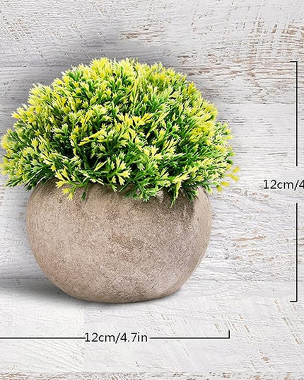 Mini Artificial Succulent Plants with Pot Decorative Plant