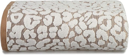Luxury Sculpted Leopard Print Towels Bath Sheet