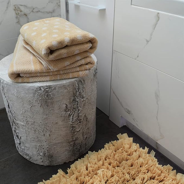 Cotton Bath Towels in Spot Design