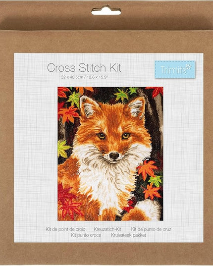 Counted Cross Stitch Kit: Large: Fox