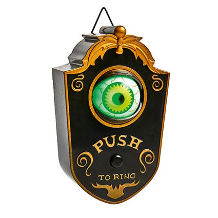 Battery Operated Animated Lit Eyeball Door Bell with Sound